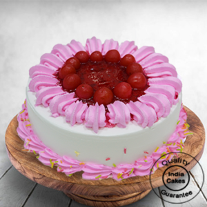 Floral Strawberry Cake with Chery